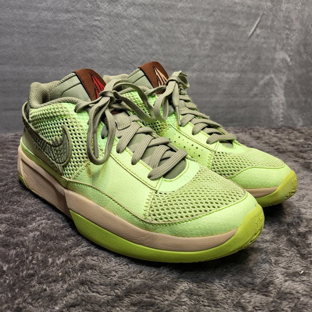 Nike Ja 1 Shoes Youth Size 6Y Green Glow Basketball Sneakers FV6097-300 Morant